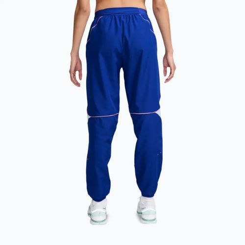 Moteriškos kelnės Nike Swoosh Dri-Fit senosios karališkos/mėlynos pilkos/rožinės spalvos aukštis
