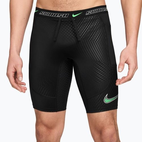 Vyriški bėgimo šortai Nike Stride black/illusion green
