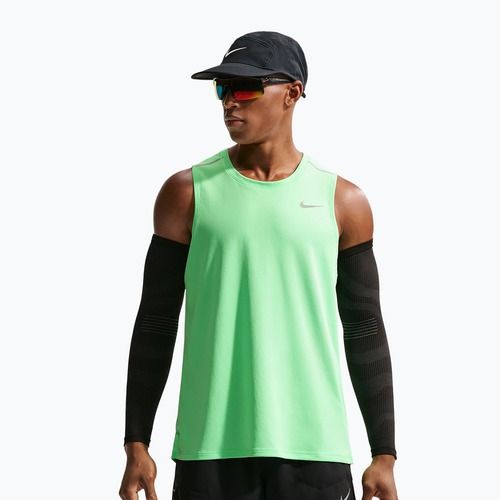 Vyriški bėgimo marškinėliai Nike Miler illusion green