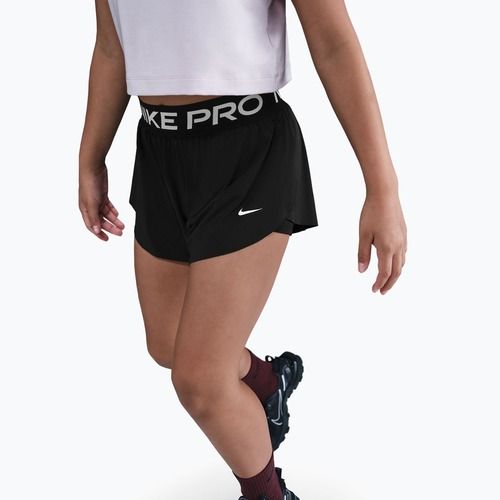 Vaikiški šortai Nike Pro Dri-Fit 2in1 black/black/white