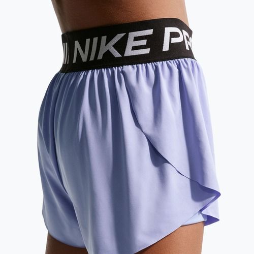 Vaikiški šortai Nike Pro Dri-Fit 2in1 light thistle/black/white