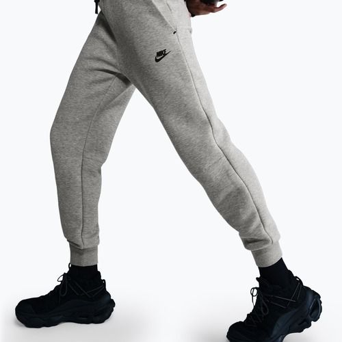 Moteriškos kelnės Nike Sportswear Tech Fleece Mid-Rise dark grey heather/black