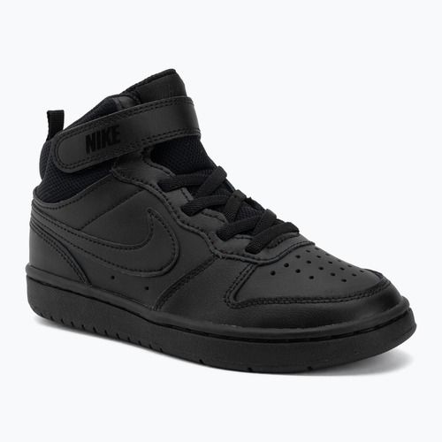 Vaikiški batai Nike Court Borough Mid 2 black/black/black