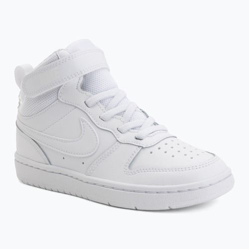 Vaikiški batai Nike Court Borough Mid 2 white/white/white