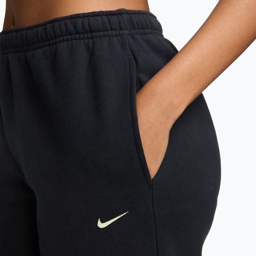Moteriškos kelnės Nike Studio Fleece total black/sail