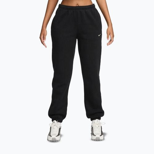 Moteriškos kelnės Nike Studio Fleece total black/sail