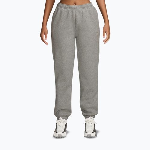 Moteriškos kelnės Nike Studio Fleece dark grey heather/sail