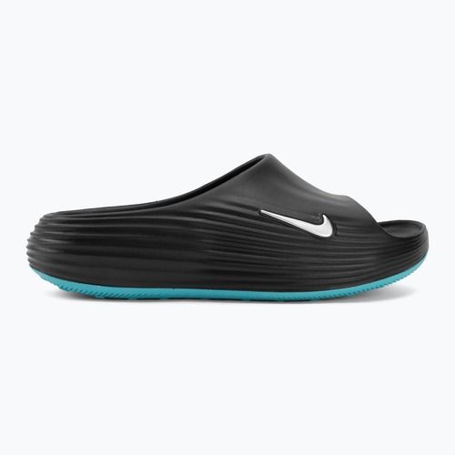 Vyriškos šlepetės Nike ReactX Rejuven8 black/gamma blue/metallic silver