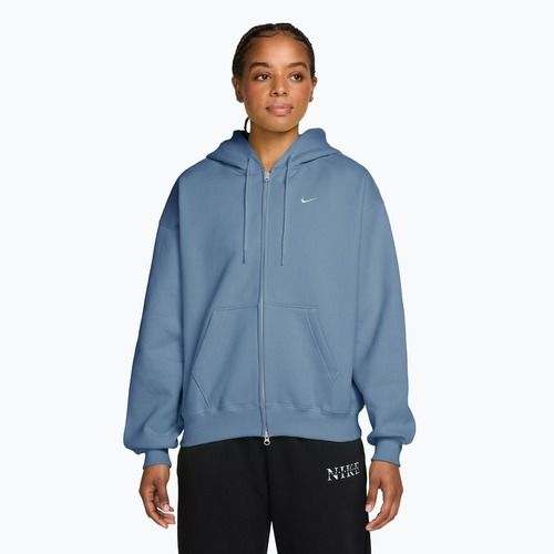 Moteriškas džemperis Nike Studio Fleece Medium Weight Oversized Full Zip work blue/sail