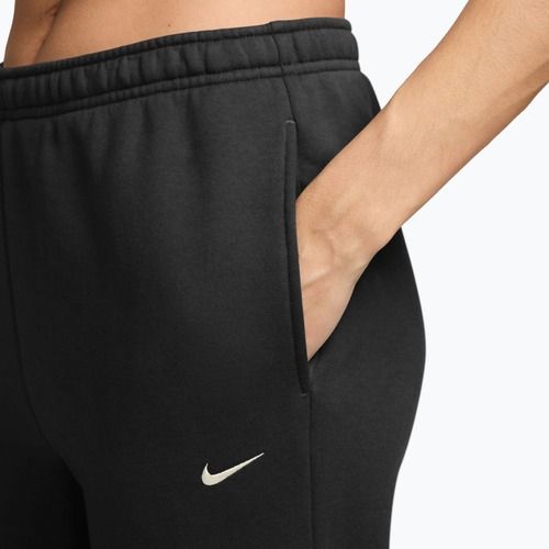 Moteriškos kelnės Nike Studio Fleece total black/sail