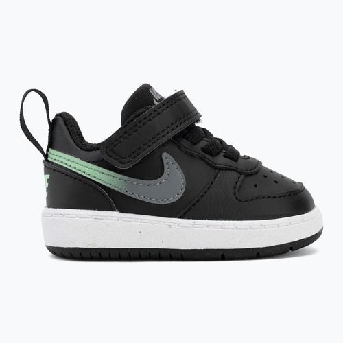 Vaikiški batai Nike Court Borough Low black/smoke grey/white/illusion green
