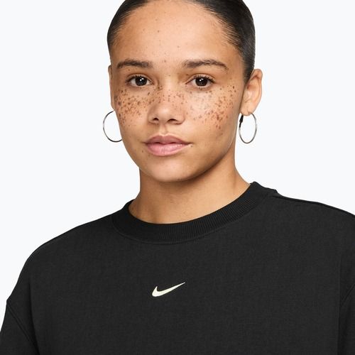 Moteriškas džemperis Nike Studio Fleece Lightweight total black/sail