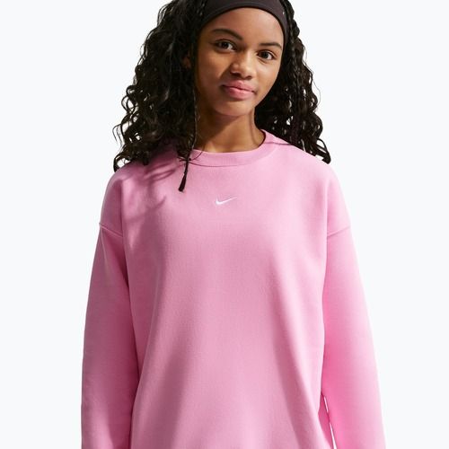 Vaikiškas džemperis Nike Sportswear Studio pink rise/white