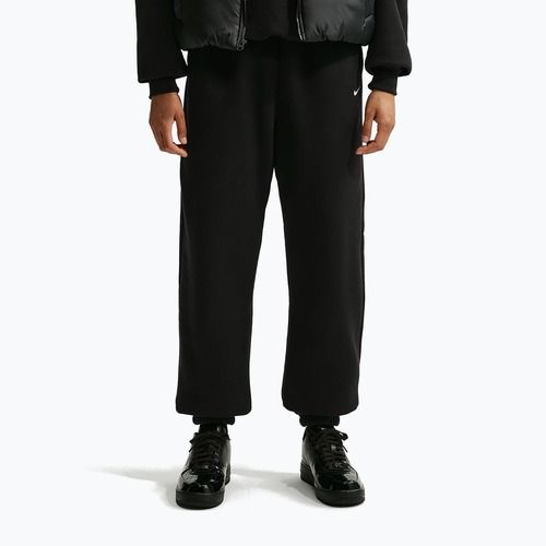 Moteriškos kelnės Nike Studio Fleece Medium Weight total black/sail