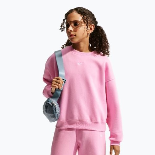 Vaikiškas džemperis Nike Sportswear Studio pink rise/white