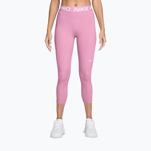 Moteriškos tamprės Nike Pro pink rise/white