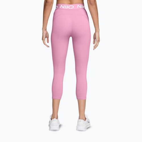 Moteriškos tamprės Nike Pro pink rise/white