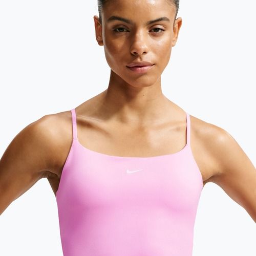 Moteriški treniruočių marškinėliai Nike One pink rise