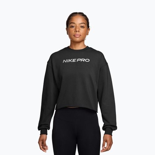 Moteriški marškinėliai ilgomis rankovėmis Nike Pro black/white