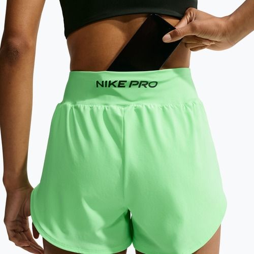 Moteriški treniruočių šortai Nike Pro Sculpt illusion green/black