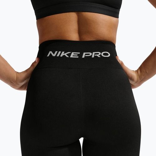 Moteriškos tamprės Nike Pro Seamless black/white