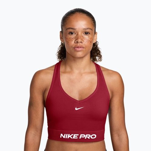 Treniruočių topas Nike Pro Seamless tough red/white