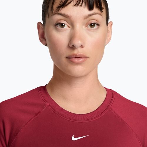 Moteriški treniruočių marškinėliai Nike Pro Seamless tough red/white