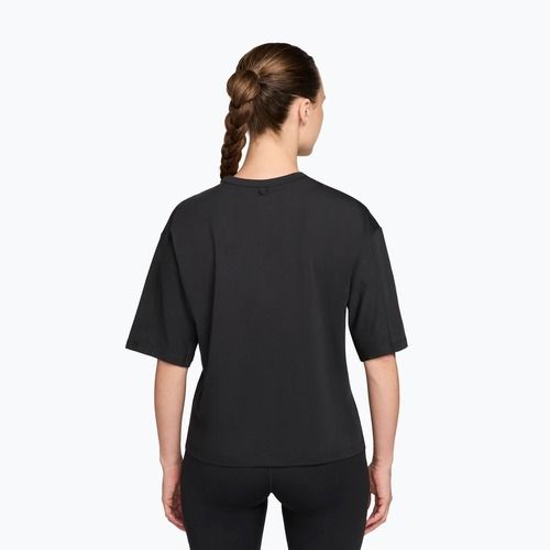 Moteriški treniruočių marškinėliai Nike 24.7 ImpossiblySoft Light black/dark smoke grey