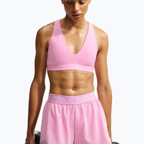 Sportinė liemenėlė Nike Indy Strappy pink rise/black