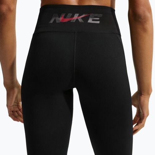 Moteriškos tamprės Nike One black/black/university red/white