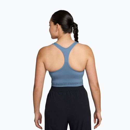 Moteriški treniruočių marškinėliai Nike Pro Seamless work blue