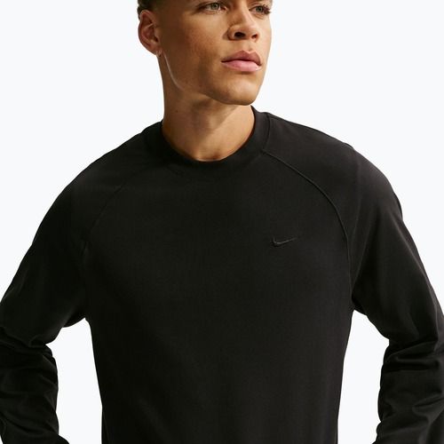 Vyriški ilgomis rankovėmis marškinėliai Nike Primary NanoKnit black/black
