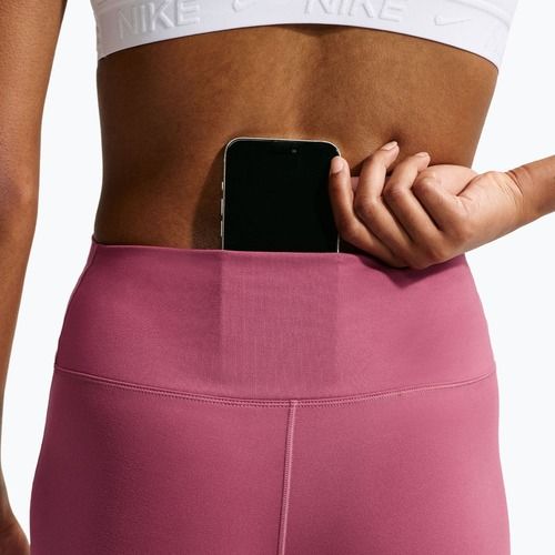 Moteriškos tamprės Nike One High Waisted Flared pink smoke/white