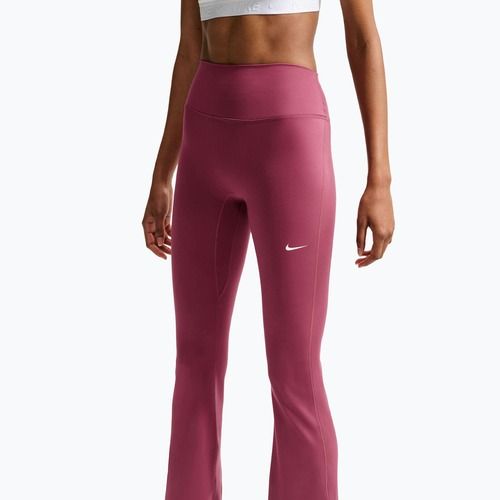Moteriškos tamprės Nike One High Waisted Flared pink smoke/white