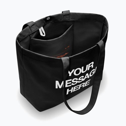 Krepšys Nike Heritage "Your Message Here" Tote 22 l black/white/safety orange