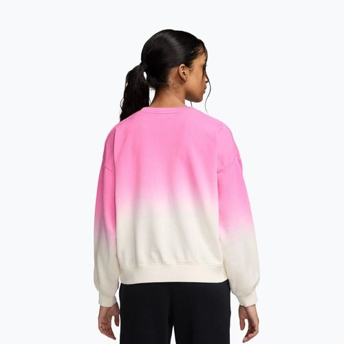 Vaikiškas džemperis Nike Sportswear Studio sail/playful pink/white