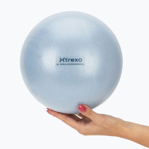 Mažo gimnastikos kamuolys XTREXO x Anna Lewandowska ball 20cm Azul Bruma