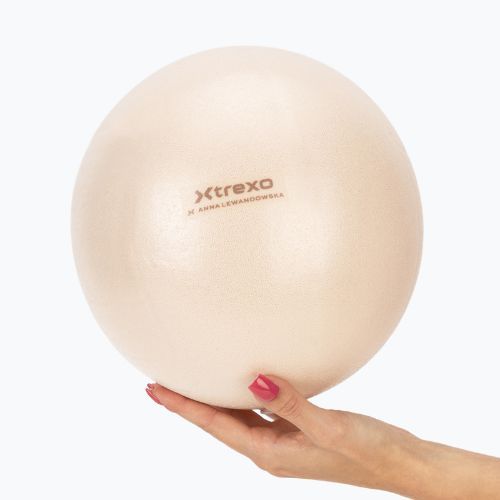 Mažo gimnastikos kamuolys XTREXO x Anna Lewandowska ball 20cm Beige