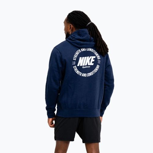 Vyriškas džemperis Nike Strength S&C Hoodie navy/white