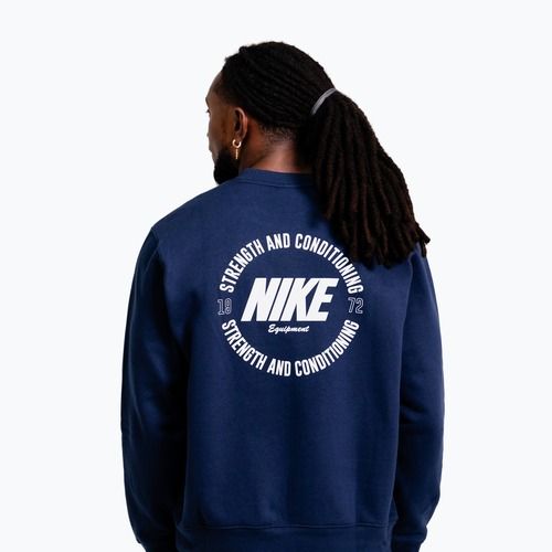 Vyriškas džemperis Nike Strength S&C Crewneck navy/white