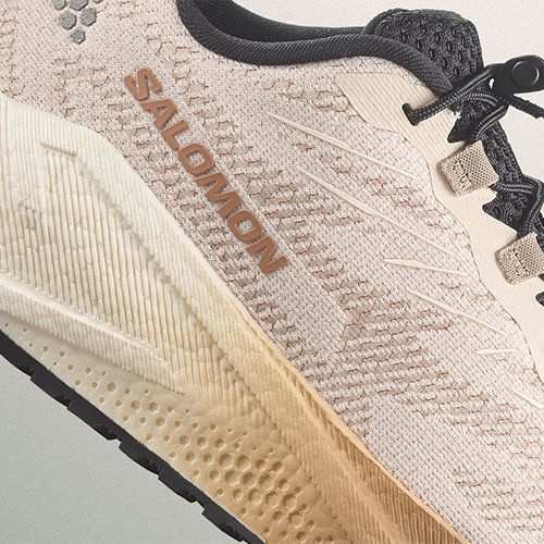 Moteriški bėgimo batai Salomon Aero Blaze 4 GRVL tapioca/vanilla ice