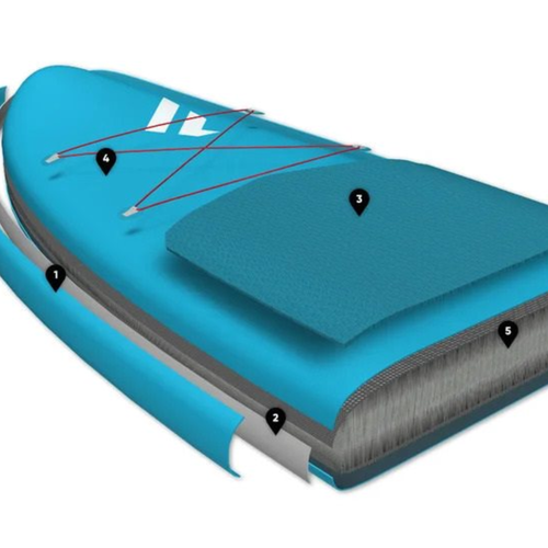 SUP lenta Fanatic Diamond Air 9'8" raudona 13200-1133