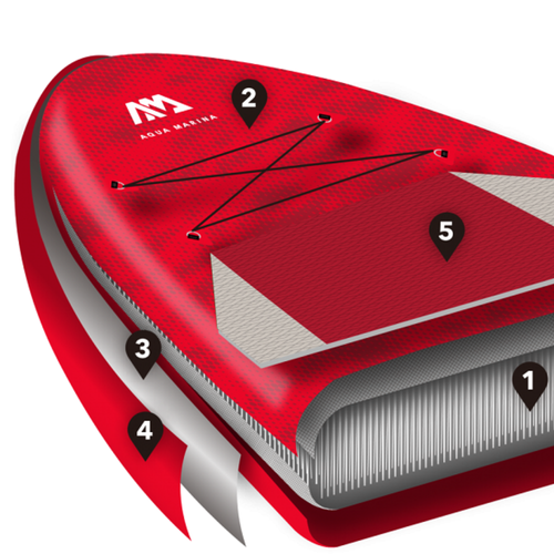 Aqua Marina Monster SUP lenta 3,66 m raudona BT-21MOP