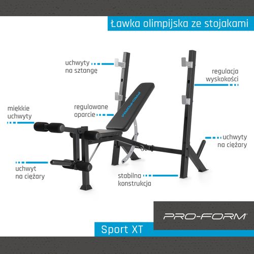 ProForm Sport Xt 11520 treniruočių suolas su stovais PFBE11520