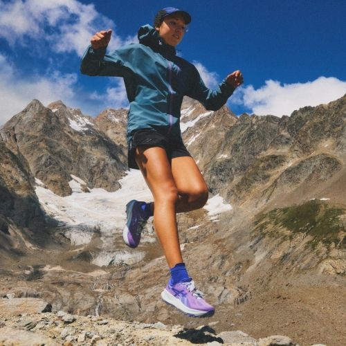 Moteriški bėgimo bateliai ASICS Trabuco 14 black/amethyst