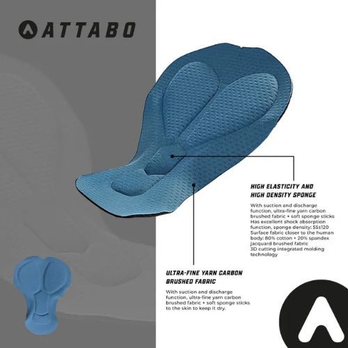 Moteriški dviračių šortai ATTABO Ryst 2in1 juodi