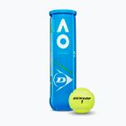 Dunlop Australian Open teniso kamuoliukai 4 vnt. geltoni 601355