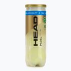 Padelio kamuoliukai HEAD Padel Pro S+ 3 vnt. yellow