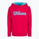 Wilson vaikiški teniso marškinėliai Script Cotton PO Hoody rožinės spalvos WRA769221