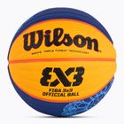 Krepšinio kamuolys Wilson Fiba 3x3 Game Ball Paris Retail 2024 blue/yellow dydis 6